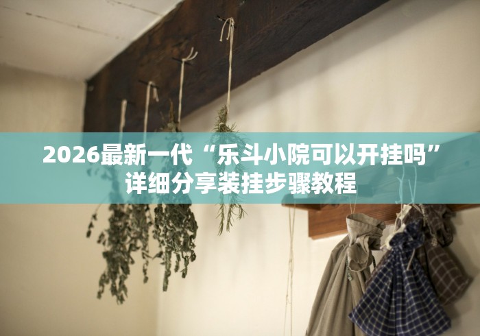 2026最新一代“乐斗小院可以开挂吗”详细分享装挂步骤教程 2026最新一代“乐斗小院可以开挂吗”详细分享装挂步骤教程