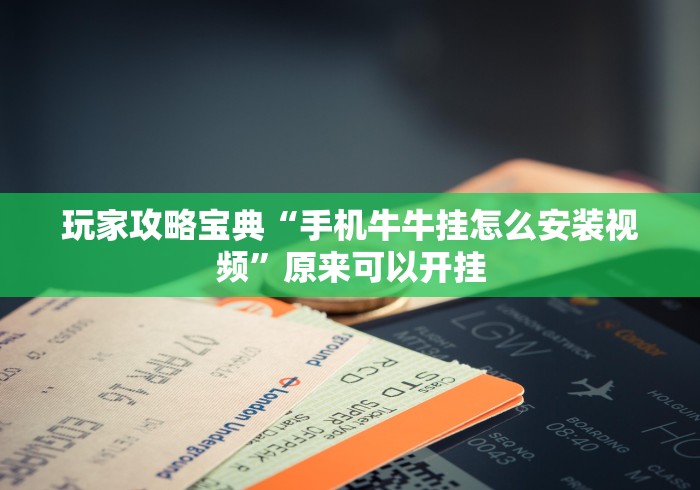 玩家攻略宝典“手机牛牛挂怎么安装视频”原来可以开挂