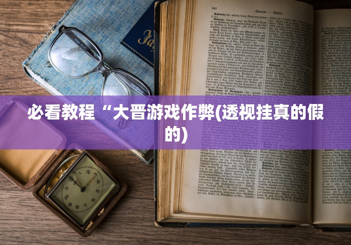 必看教程“大晋游戏作弊(透视挂真的假的)