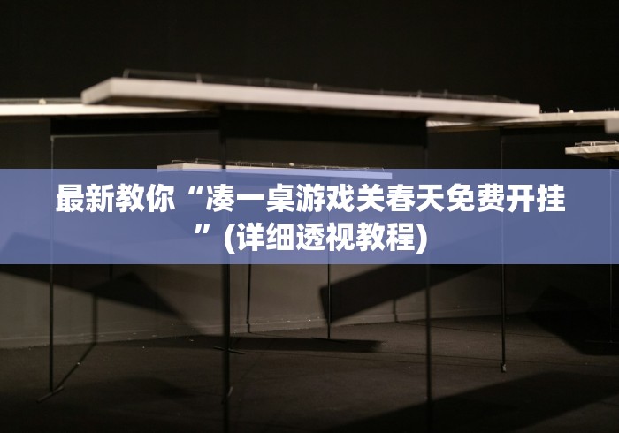 最新教你“凑一桌游戏关春天免费开挂”(详细透视教程)