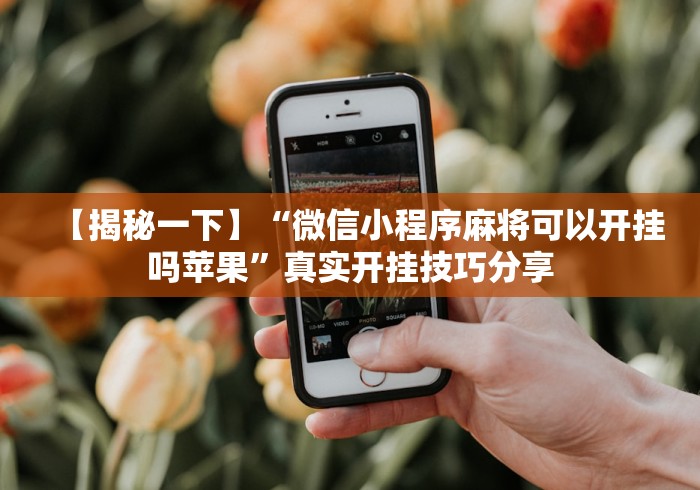 【揭秘一下】“微信小程序麻将可以开挂吗苹果”真实开挂技巧分享