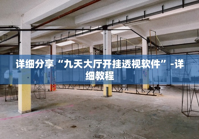 详细分享“九天大厅开挂透视软件”-详细教程