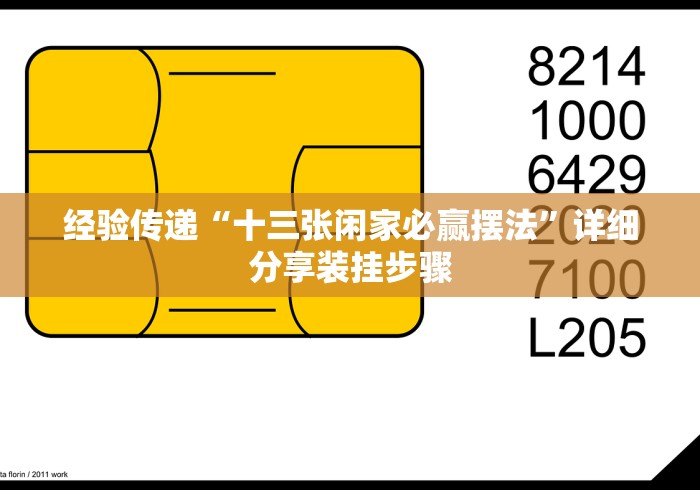 经验传递“十三张闲家必赢摆法”详细分享装挂步骤