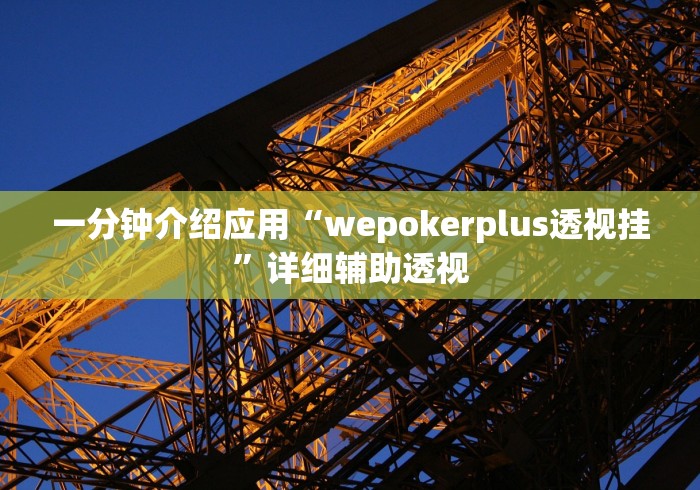 一分钟介绍应用“wepokerplus透视挂”详细辅助透视