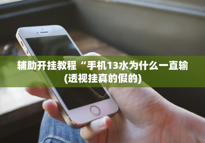 辅助开挂教程“手机13水为什么一直输(透视挂真的假的)