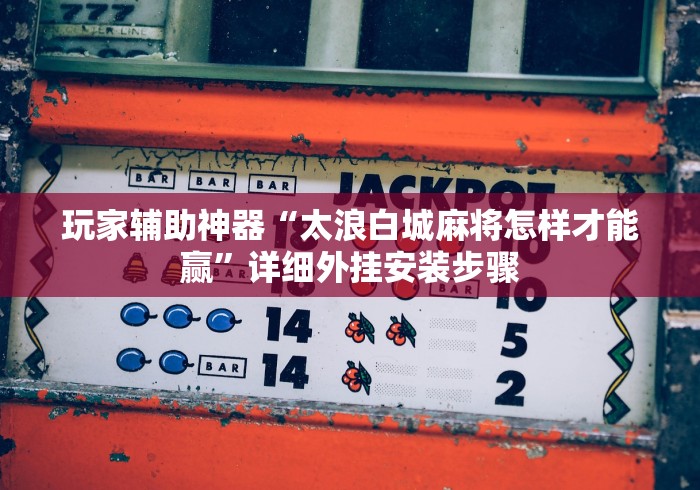 玩家辅助神器“太浪白城麻将怎样才能赢”详细外挂安装步骤