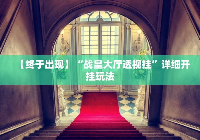 【终于出现】“战皇大厅透视挂”详细开挂玩法