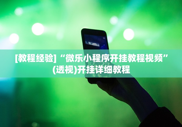 [教程经验]“微乐小程序开挂教程视频”(透视)开挂详细教程