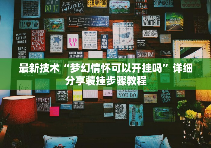 最新技术“梦幻情怀可以开挂吗”详细分享装挂步骤教程