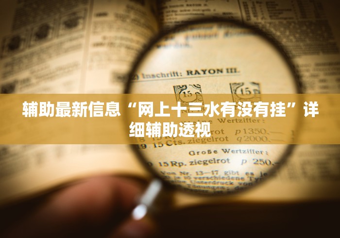 辅助最新信息“网上十三水有没有挂”详细辅助透视