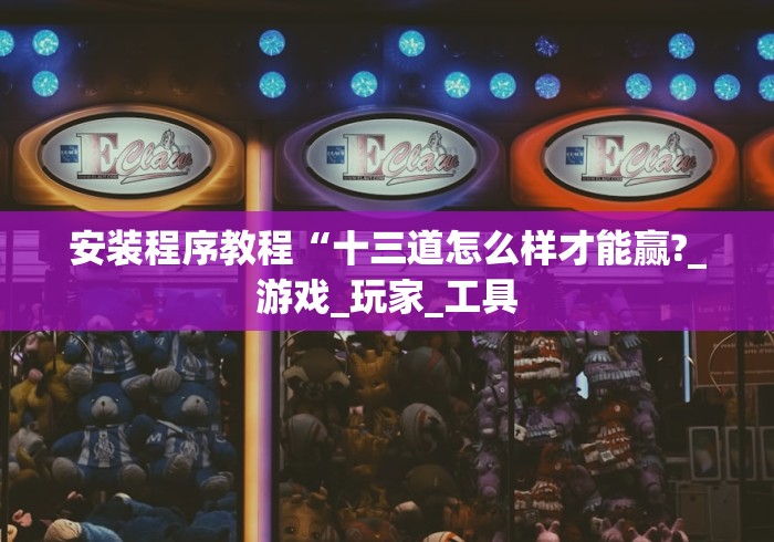 安装程序教程“十三道怎么样才能赢?_游戏_玩家_工具 安装程序教程“十三道怎么样才能赢?_游戏_玩家_工具