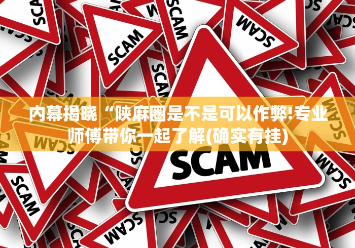 内幕揭晓“陕麻圈是不是可以作弊!专业师傅带你一起了解(确实有挂)