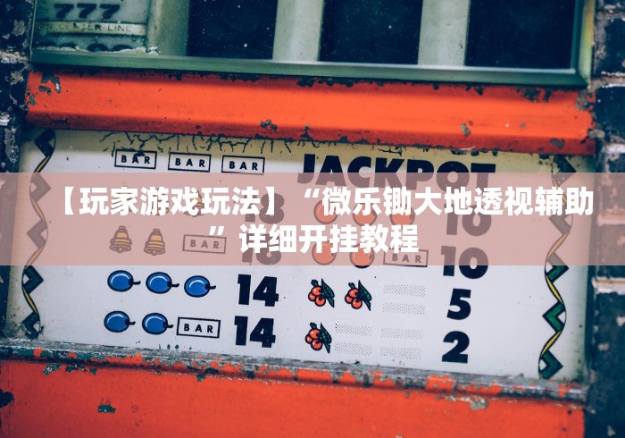 【玩家游戏玩法】“微乐锄大地透视辅助”详细开挂教程