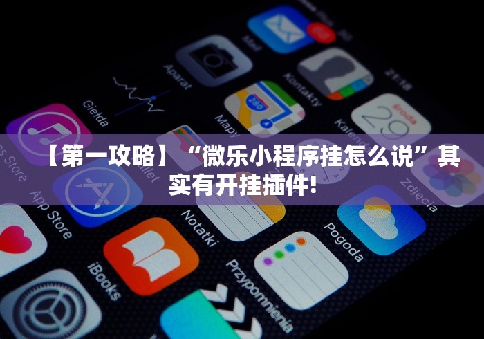 【第一攻略】“微乐小程序挂怎么说	”其实有开挂插件!