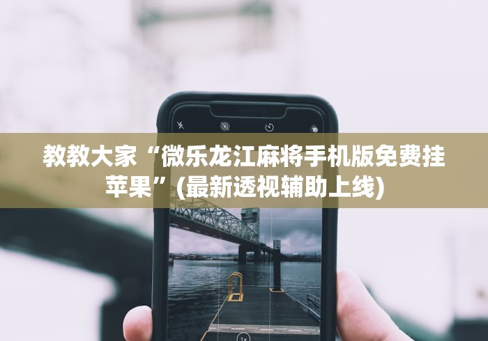 教教大家“微乐龙江麻将手机版免费挂苹果”(最新透视辅助上线)