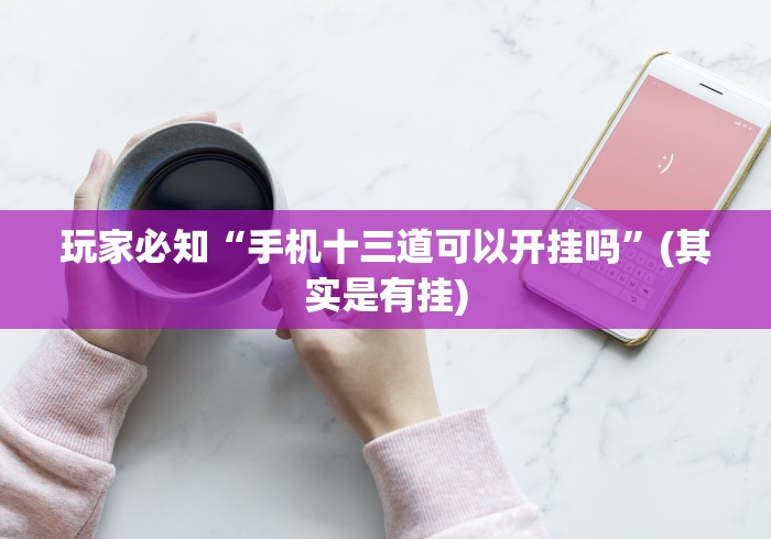 玩家必知“手机十三道可以开挂吗”(其实是有挂)