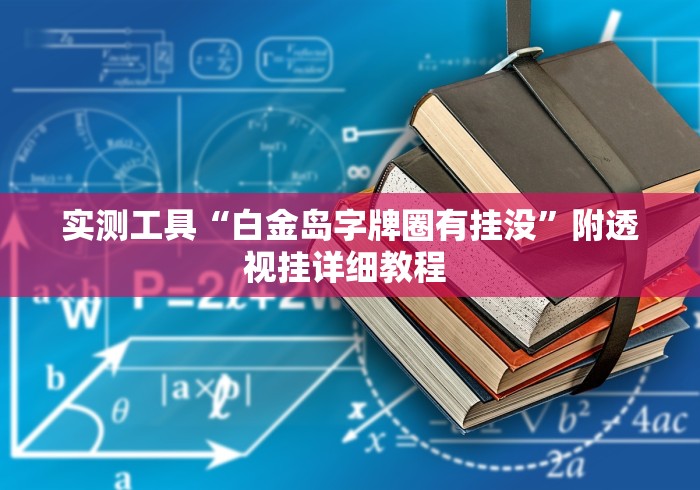 实测工具“白金岛字牌圈有挂没”附透视挂详细教程 