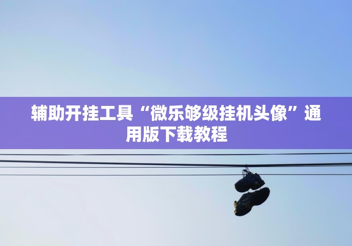 辅助开挂工具“微乐够级挂机头像”通用版下载教程