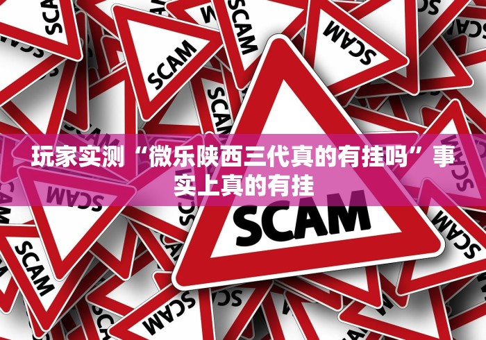 玩家实测“微乐陕西三代真的有挂吗”事实上真的有挂