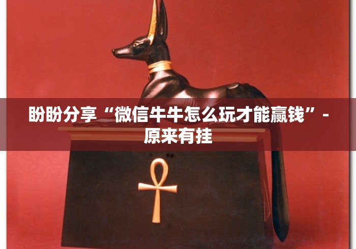 盼盼分享“微信牛牛怎么玩才能赢钱”-原来有挂