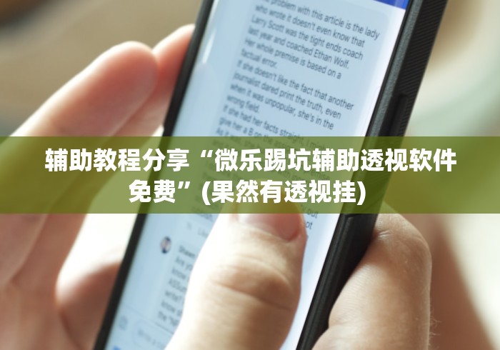辅助教程分享“微乐踢坑辅助透视软件免费”(果然有透视挂) 