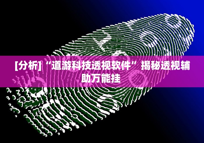 [分析]“道游科技透视软件”揭秘透视辅助万能挂 