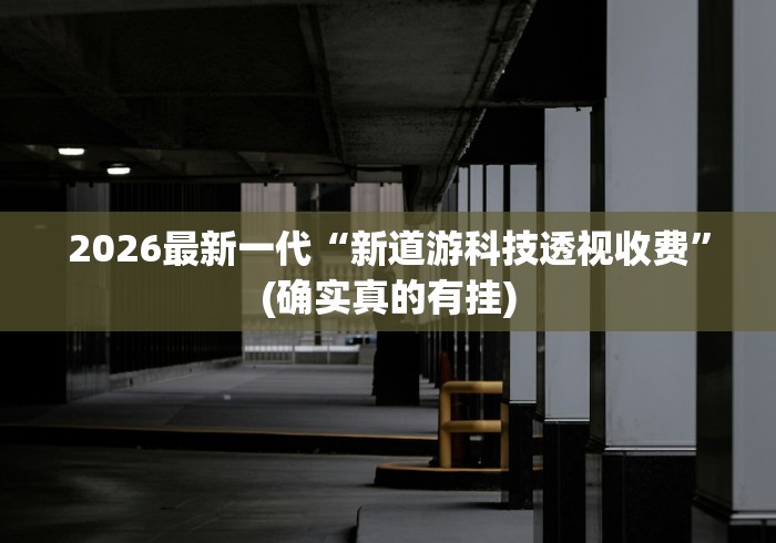 2026最新一代“新道游科技透视收费”(确实真的有挂)