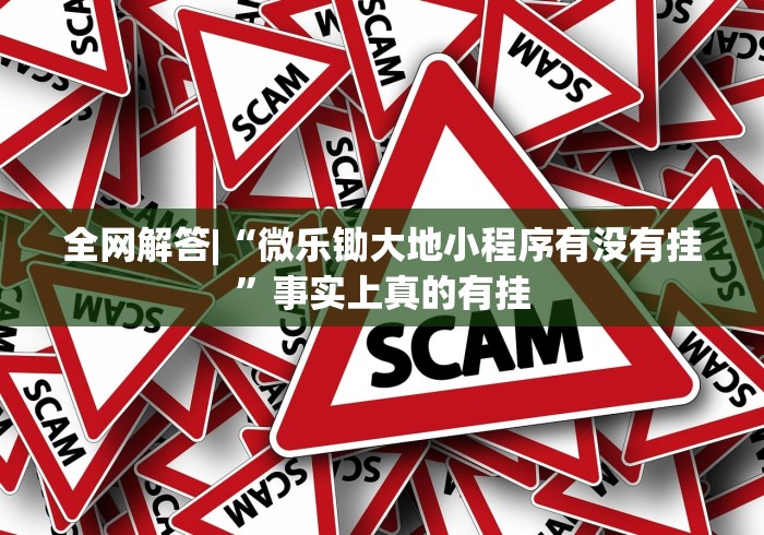 全网解答|“微乐锄大地小程序有没有挂”事实上真的有挂