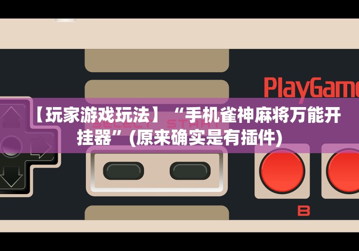 【玩家游戏玩法】“手机雀神麻将万能开挂器”(原来确实是有插件)