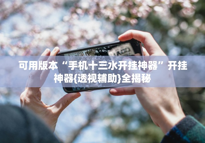 可用版本“手机十三水开挂神器”开挂神器{透视辅助}全揭秘