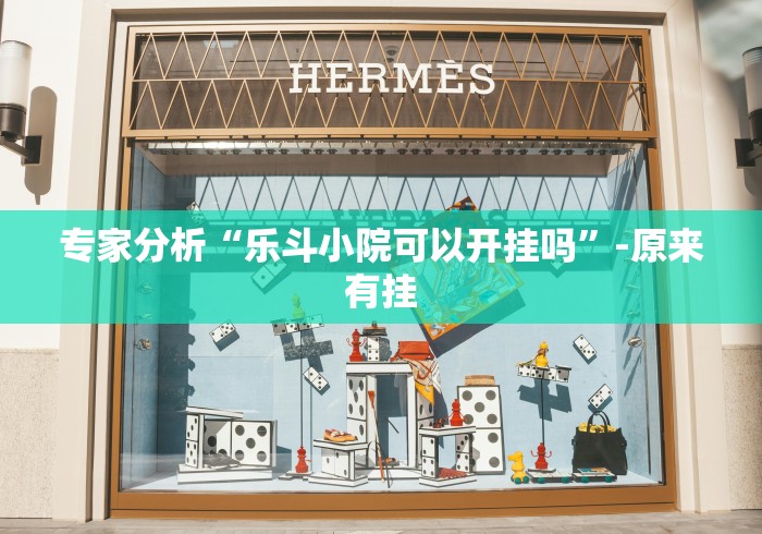 专家分析“乐斗小院可以开挂吗”-原来有挂