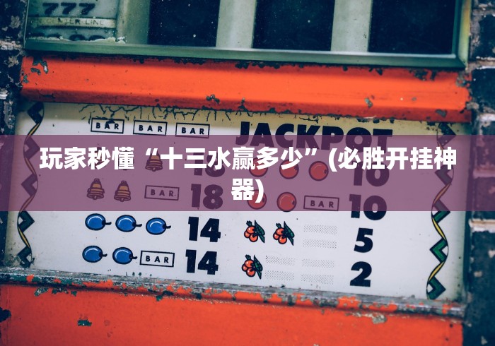 玩家秒懂“十三水赢多少”(必胜开挂神器)