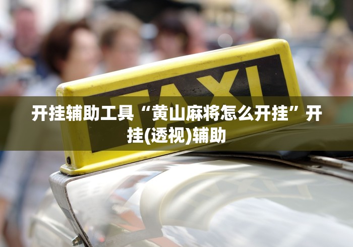开挂辅助工具“黄山麻将怎么开挂”开挂(透视)辅助