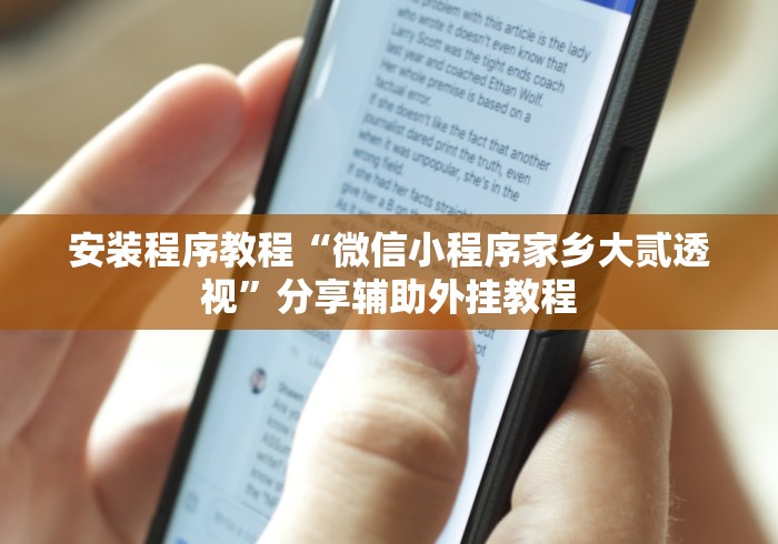 安装程序教程“微信小程序家乡大贰透视	”分享辅助外挂教程