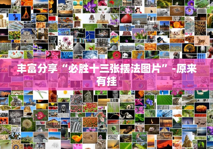 丰富分享“必胜十三张摆法图片”-原来有挂