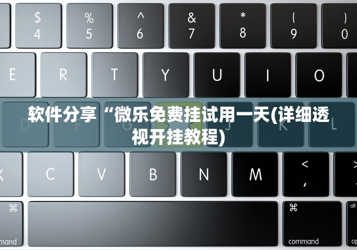 软件分享“微乐免费挂试用一天(详细透视开挂教程)