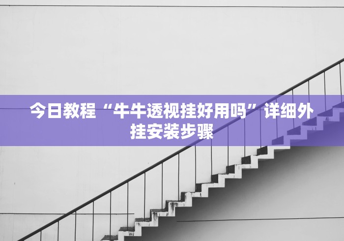 今日教程“牛牛透视挂好用吗	”详细外挂安装步骤