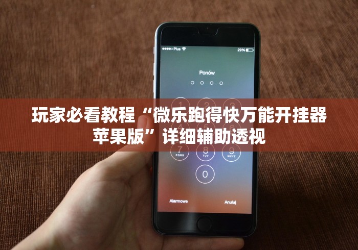 玩家必看教程“微乐跑得快万能开挂器苹果版”详细辅助透视