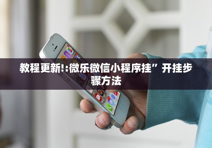 教程更新!:微乐微信小程序挂”开挂步骤方法