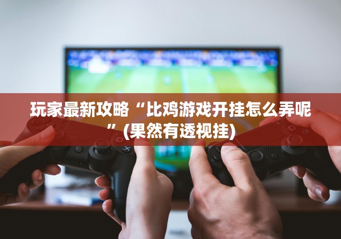玩家最新攻略“比鸡游戏开挂怎么弄呢	”(果然有透视挂)