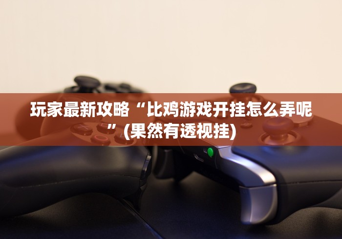 玩家最新攻略“比鸡游戏开挂怎么弄呢”(果然有透视挂)