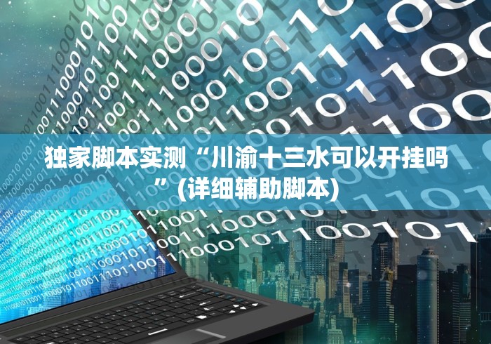 独家脚本实测“川渝十三水可以开挂吗”(详细辅助脚本)