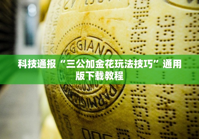 科技通报“三公加金花玩法技巧	”通用版下载教程