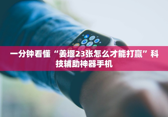 一分钟看懂“姜堰23张怎么才能打赢	”科技辅助神器手机