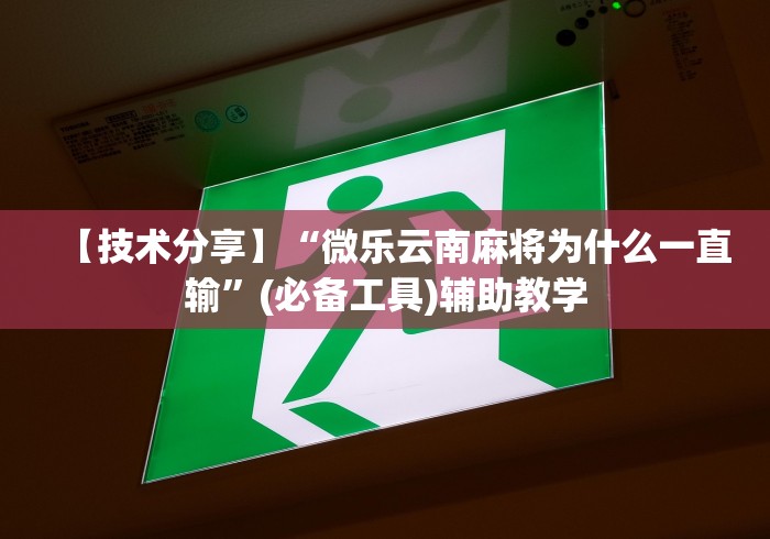 【技术分享】“微乐云南麻将为什么一直输”(必备工具)辅助教学